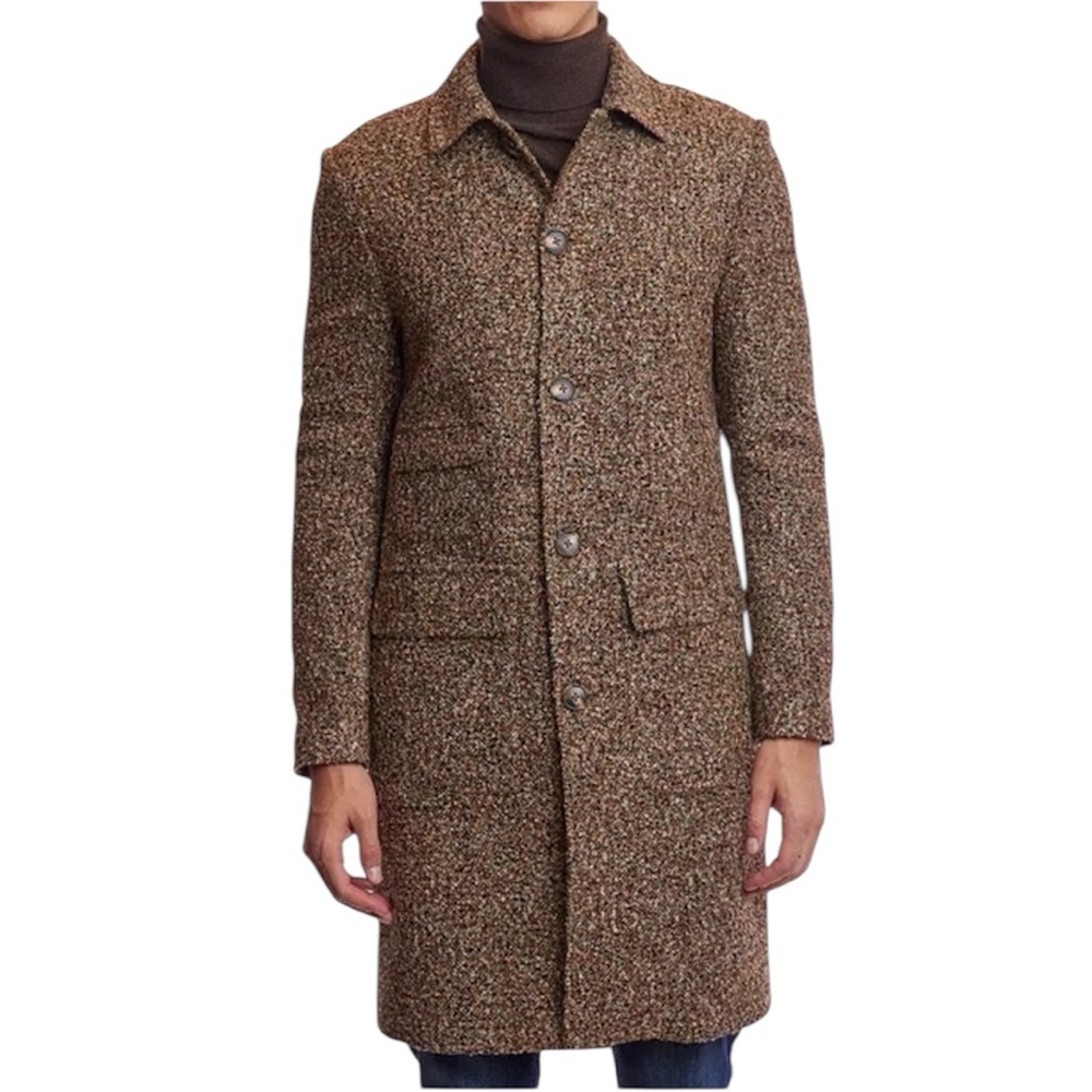 Paisley & Gray Brown Textured Trench Coat